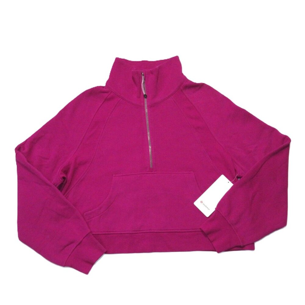 NWT Lululemon Scuba Oversized Funnel Neck Half-Zip in Ripened Raspberry XL/XXL